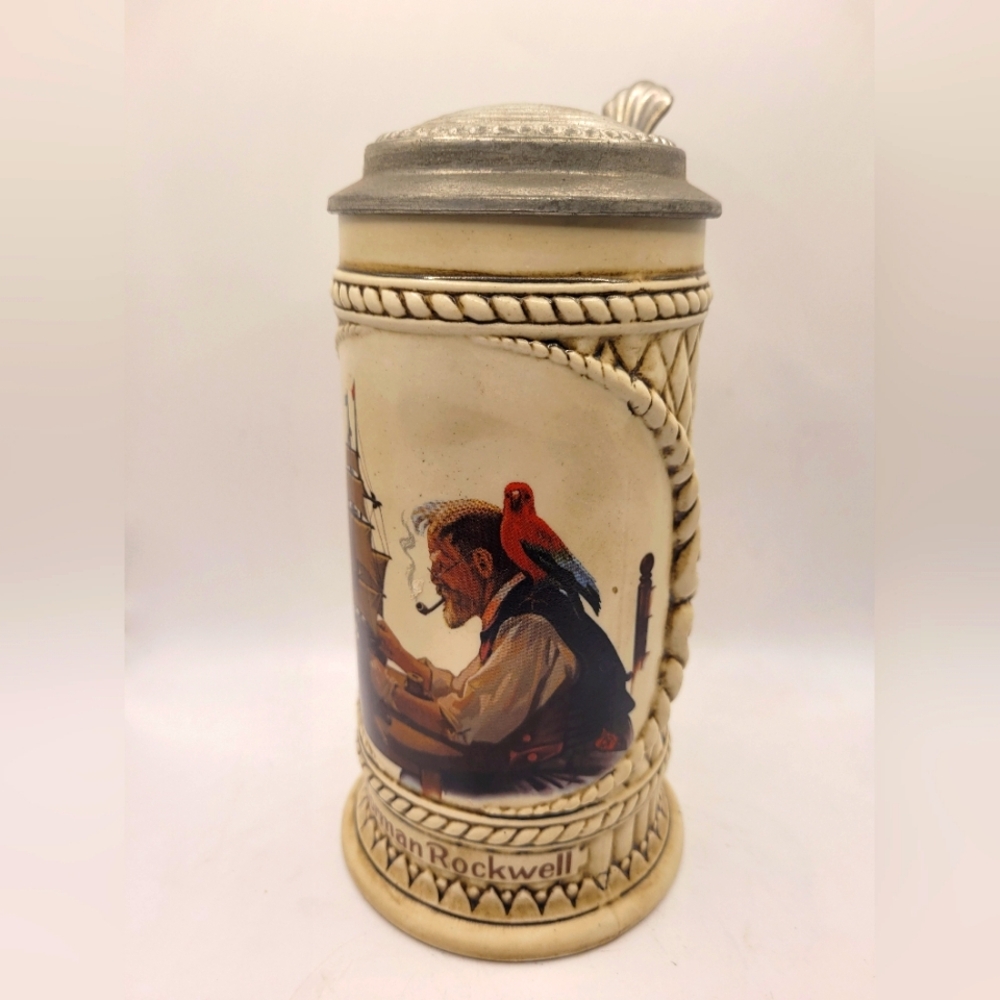 Norman Rockwell Collector’s Beer Stein (The Captain And First Mate) 1982